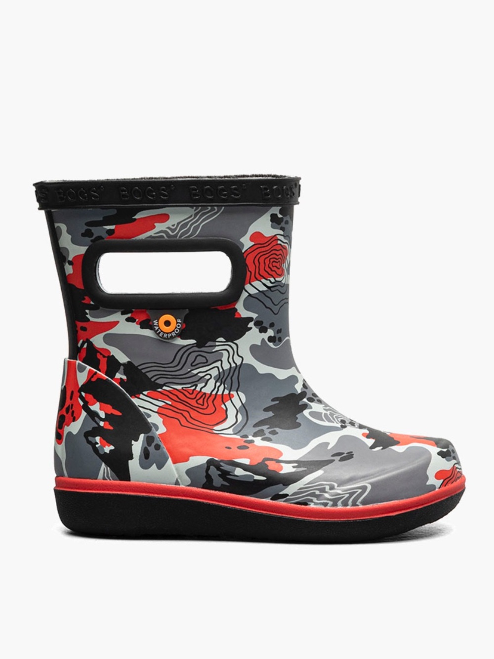 NWB BOGS Kids' Skipper II Topo Waterproof Rain Boots, Size 5